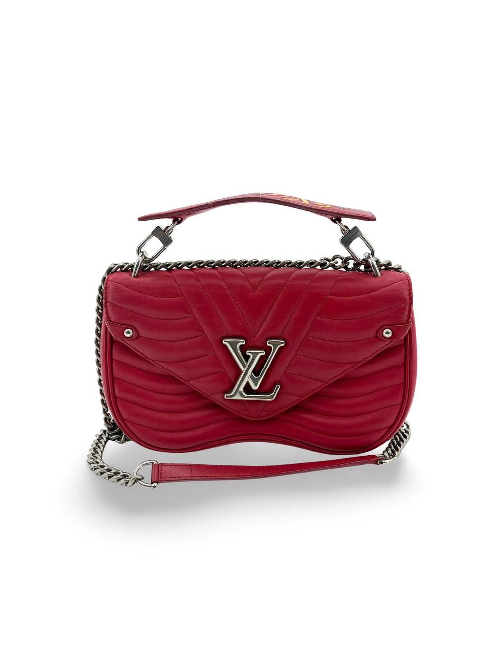 Louis Vuitton New Wave Chain Bag Mm Red #364058L67B